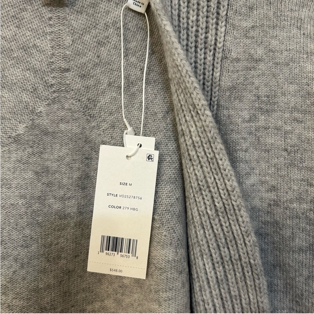 Vince Wool & Cashmere Cardigan in Heather Beige - Picture 6 of 9
